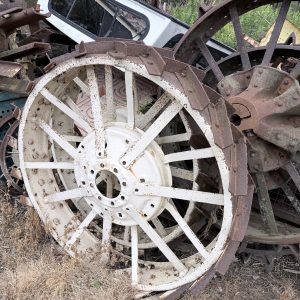 Steel Wheels with Steel Treads - Rear Set